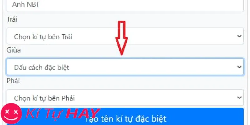 kí tự khoảng trống fb