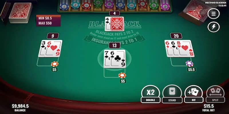 CF68 Cách Chơi Multi-Hand Blackjack Để Nâng Cao Kỹ Năng